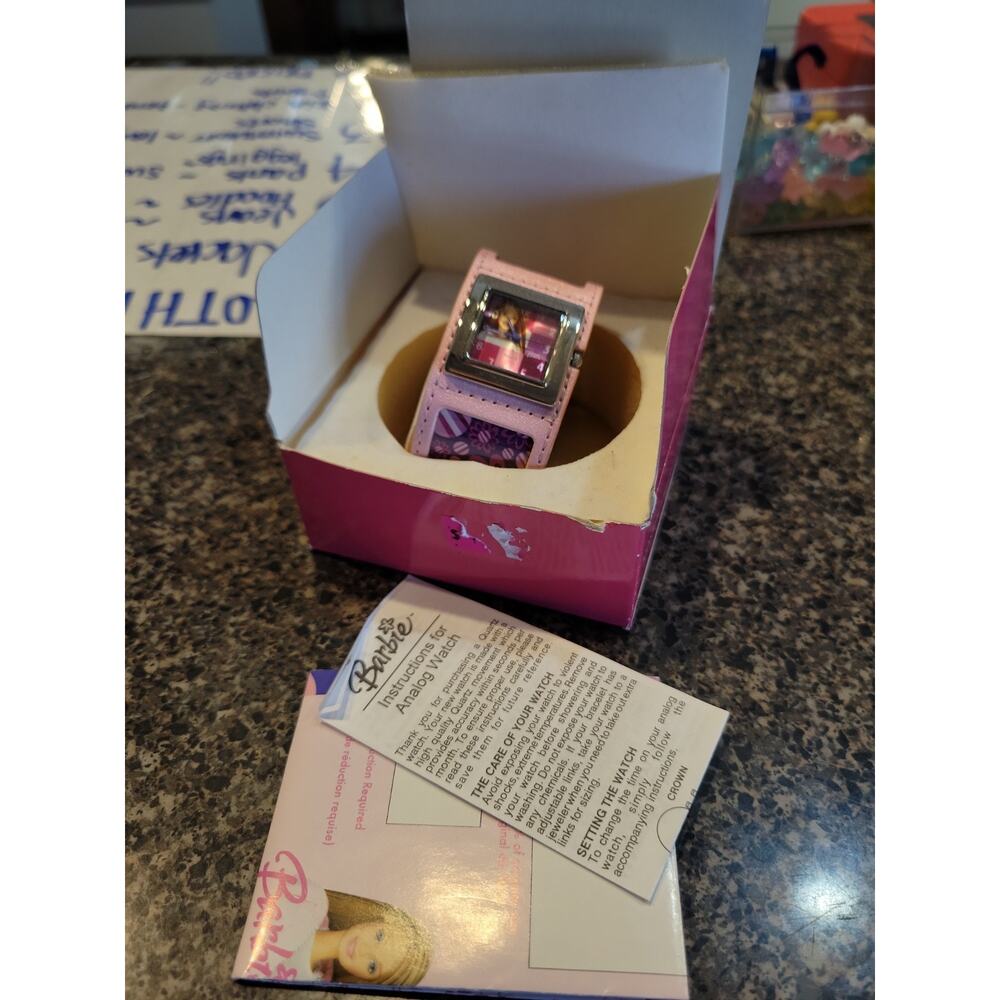 Y2K Barbie 2004 New Wristwatch Watch In Box Retro